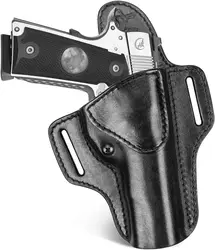 Funda 1911 cuero artesanal cañón 5" – OWB transporte oculto mano derecha