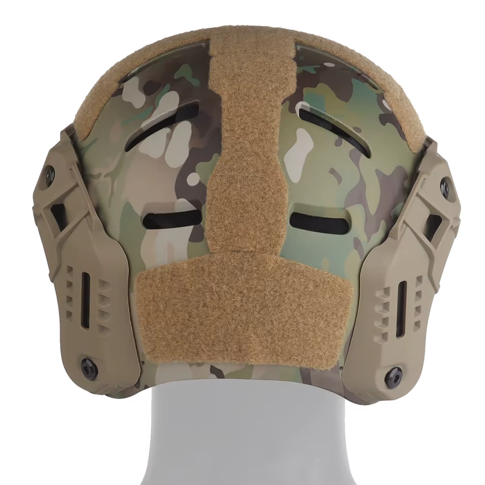 Casco MK táctico transpirable para Airsoft, caza y paintball camuflado - imagen 3
