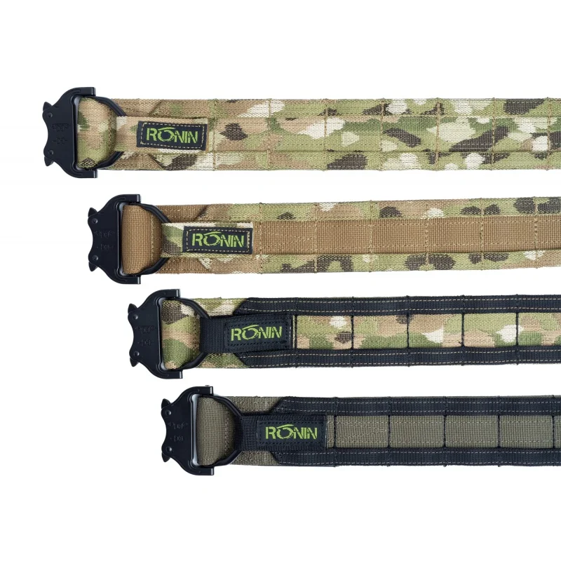 Cinturón táctico estilo Ronin MOLLE doble capa para caza outdoor - imagen 2