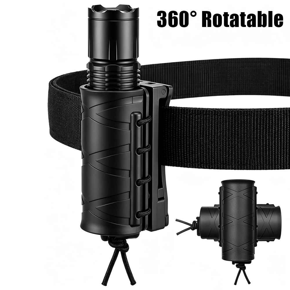 Funda táctica de linterna MOLLE giratoria 360° - imagen 2