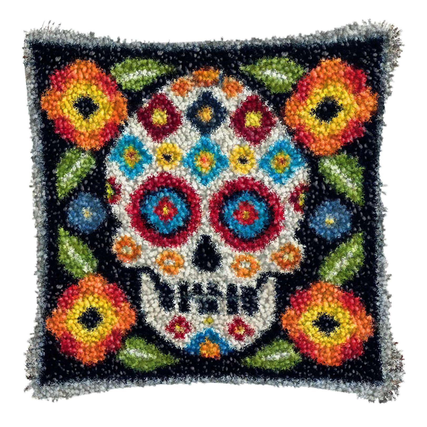 Funda de almohada vintage con nudo y rayas estilo mandala - imagen 4