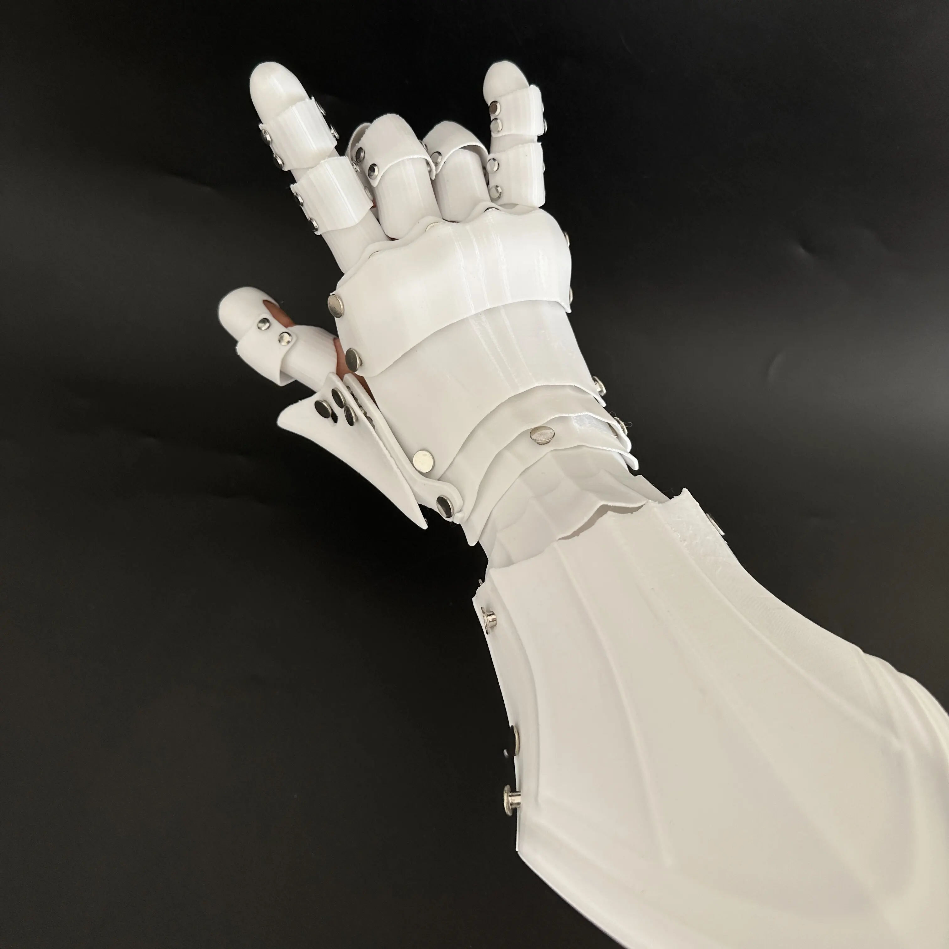 Knight Guantes tácticos mecánicos de impresión 3D largos - imagen 4