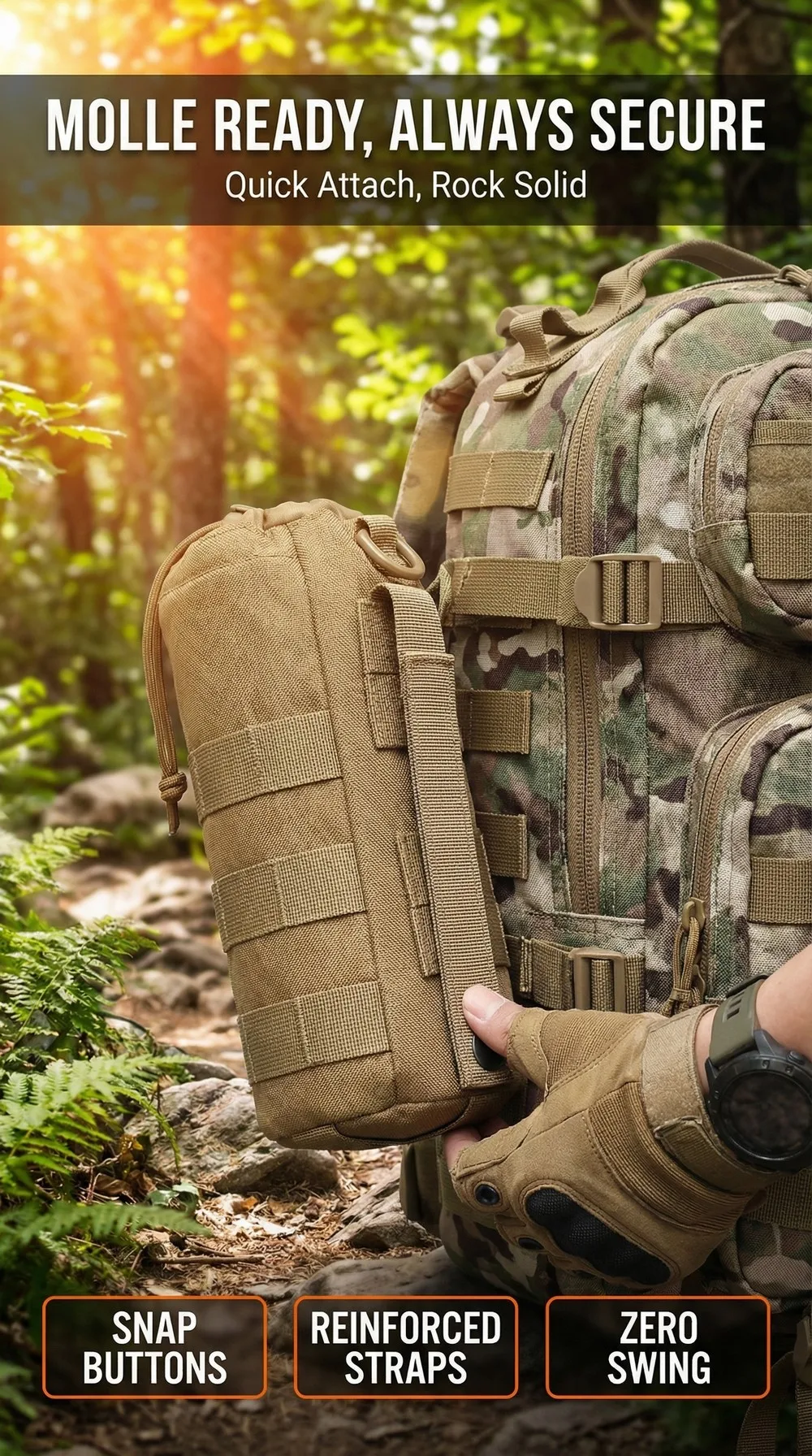 Bolsa compacta para senderismo
