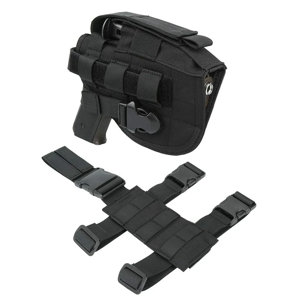 Funda táctica universal ajustable para pistola, pierna izq./der.