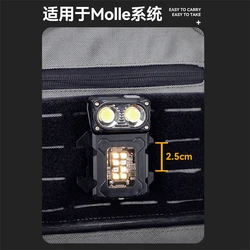 Linterna táctica LED luz de trabajo EDC con montaje MOLLE portátil