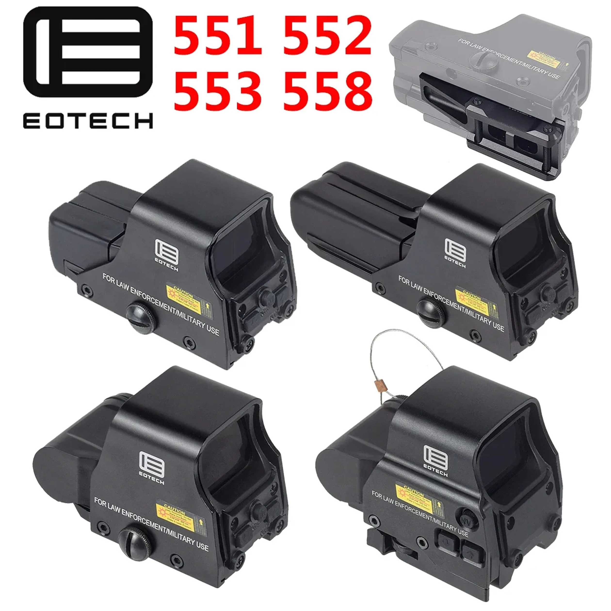 EOTech Soporte para Mira Holográfica punto verde/rojo rápido - imagen 3