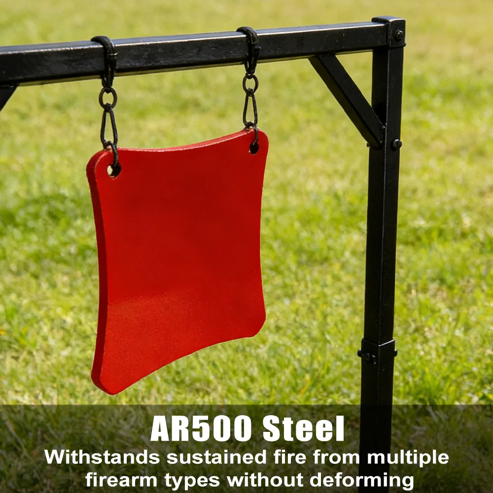 Objetivo de tiro AR500 de acero para pistola y rifle portátil - imagen 3