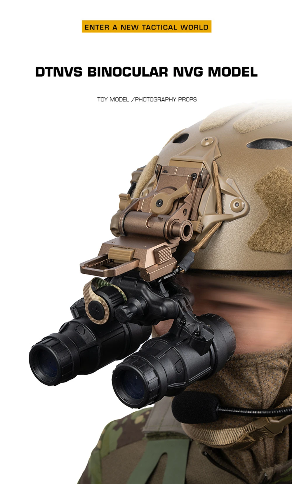 Dummy NVG y montaje para casco