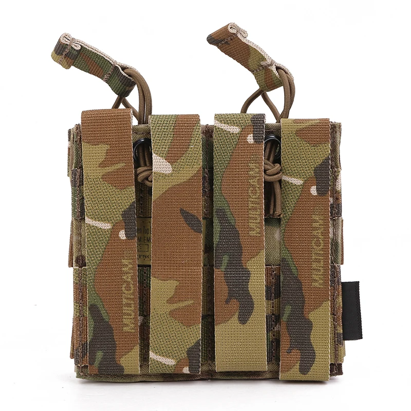 Sistema MOLLE visto de cerca para montaje en chaleco