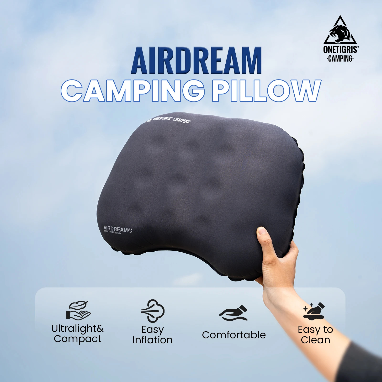 OneTigris Airdream almohada inflable ultraligera de camping - imagen 4