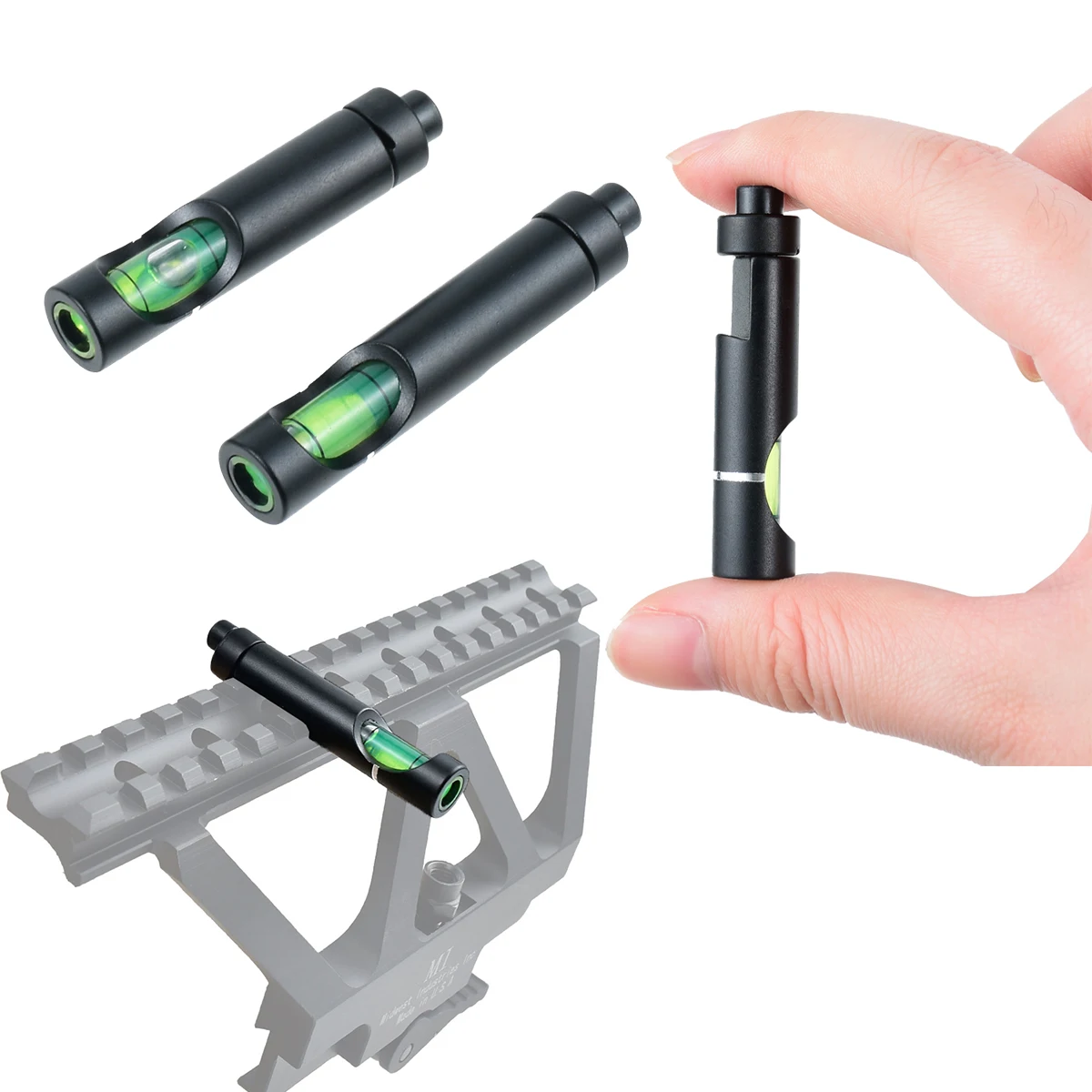 Nivel de burbuja táctico para mira telescópica con adaptador Picatinny - imagen 4