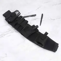 Cinturón táctico utilitario con funda para herramientas y linterna