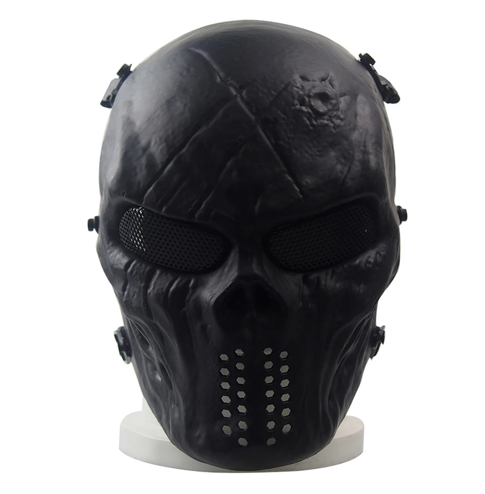 Máscara protección facial completa táctica airsoft paintball - imagen 4