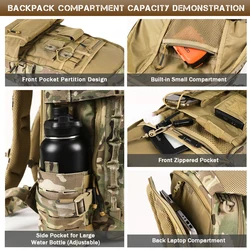 Mochila táctica VOTAGOO DA Dragon Egg camuflaje para trekking