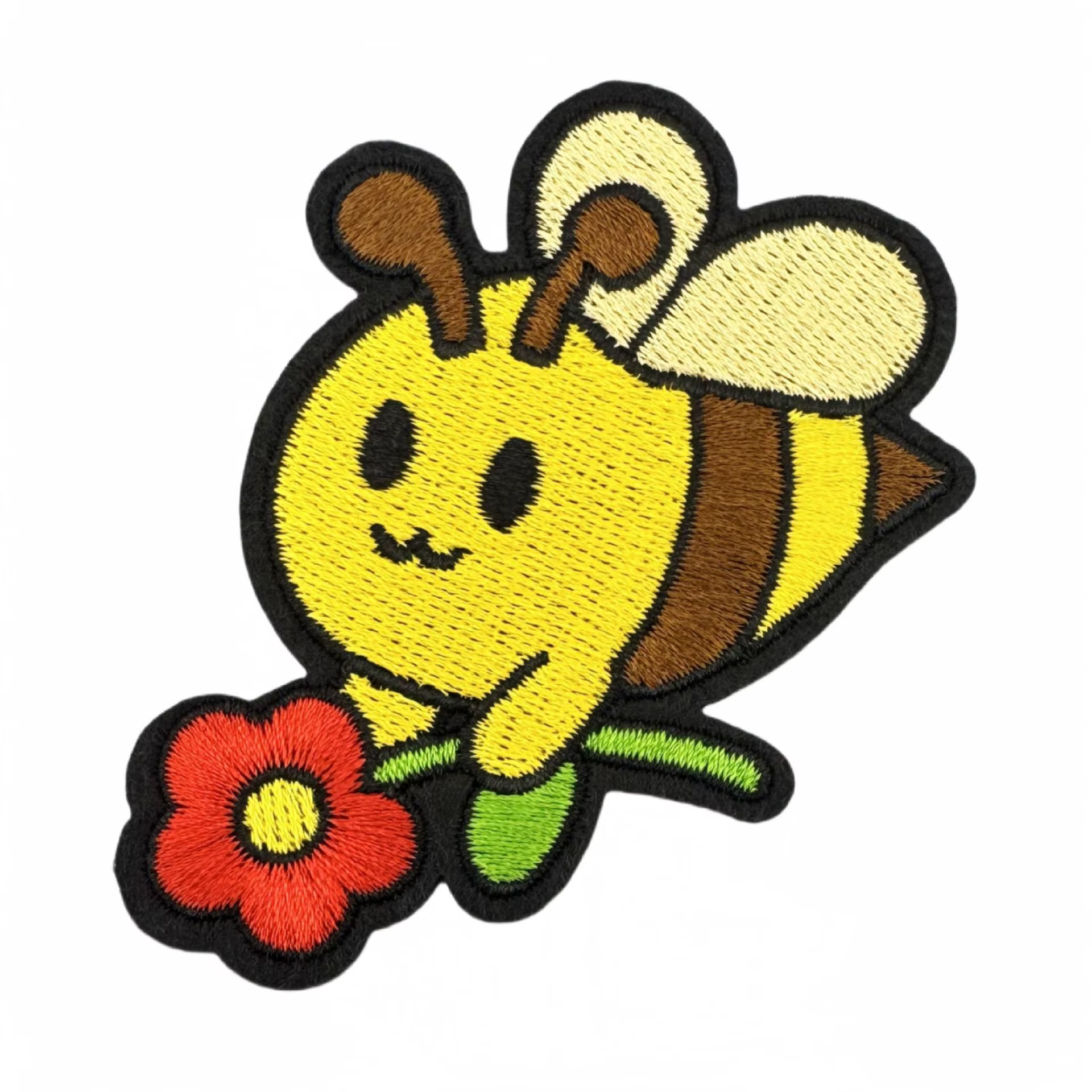 Parche bordado abeja feliz, insignia para ropa y chaquetas - imagen 4