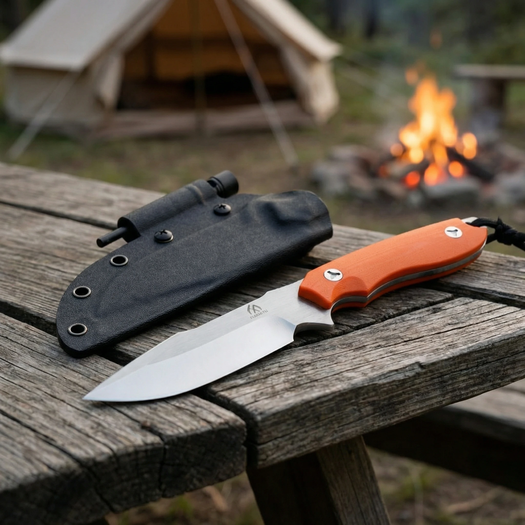Cuchillo con funda para un transporte seguro