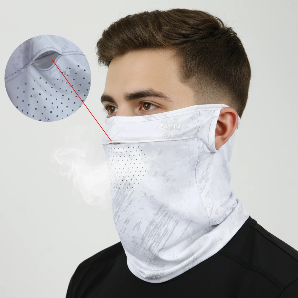 Mascarilla refrescante de seda helada con protección solar UV elástica - imagen 2