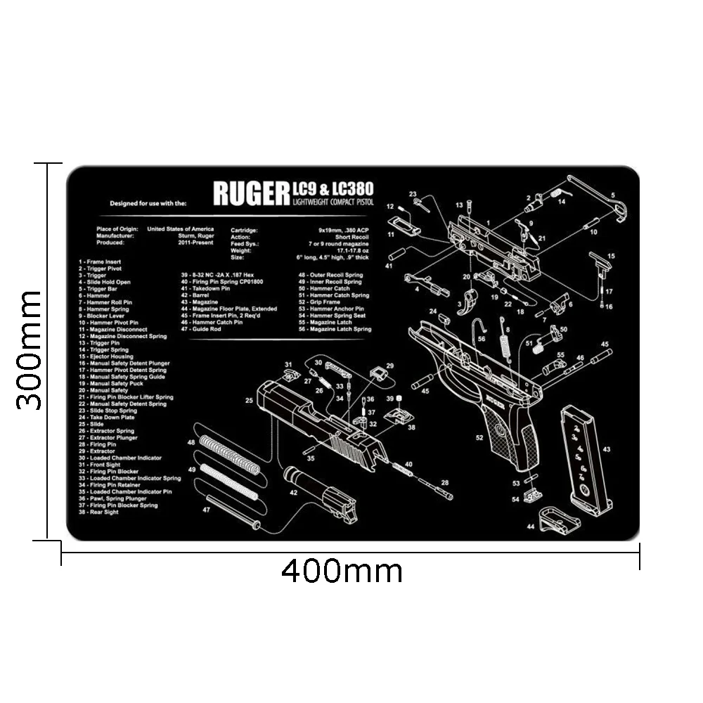 Alfombrilla de limpieza táctica pistola para Glock, HK y SIG - imagen 5