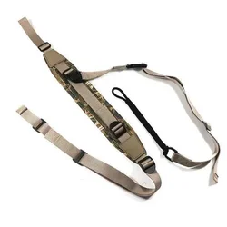 Eslinga táctica ajustable camuflaje con sistema MOLLE para rifle