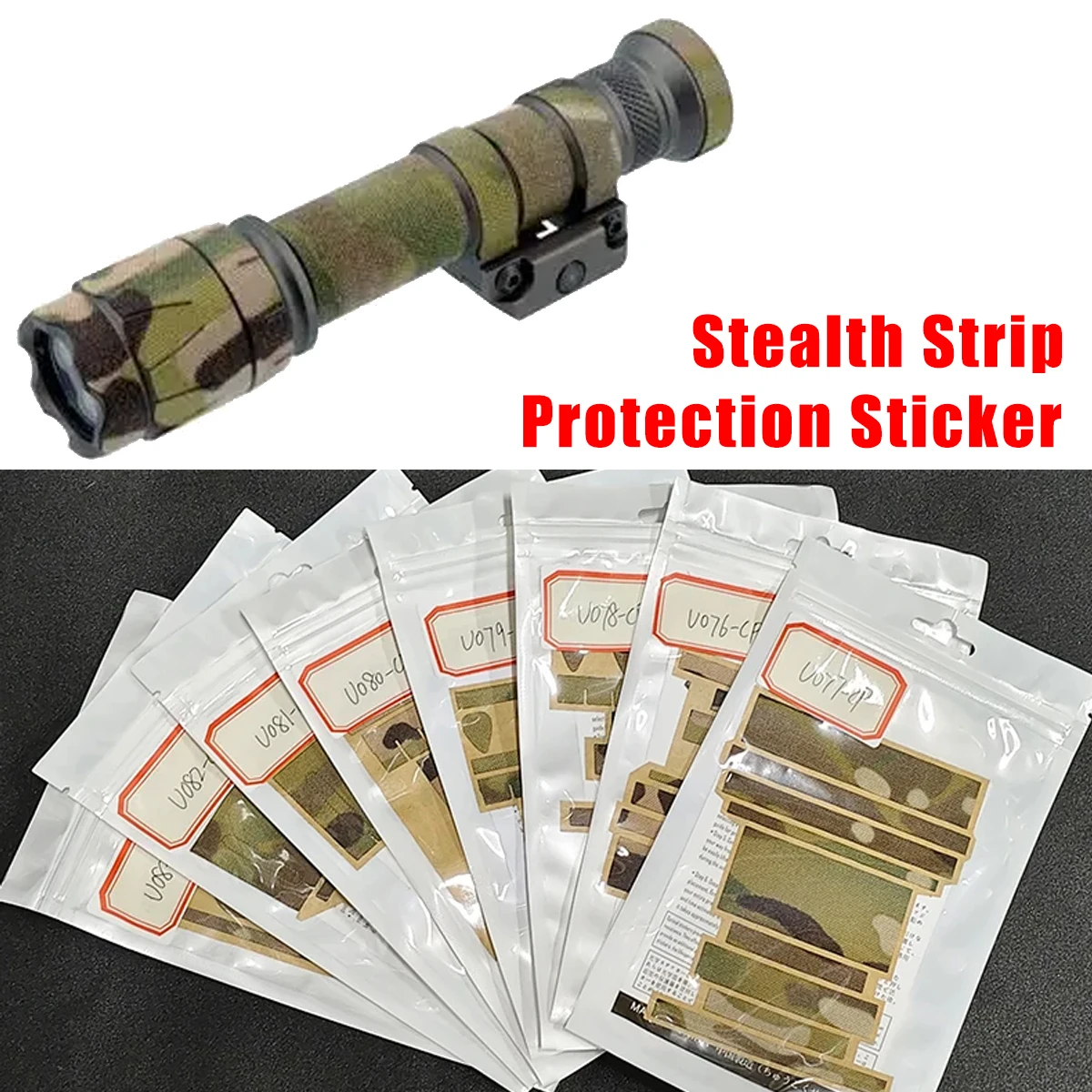 Pegatina camuflaje SureFire para linterna táctica ocultación