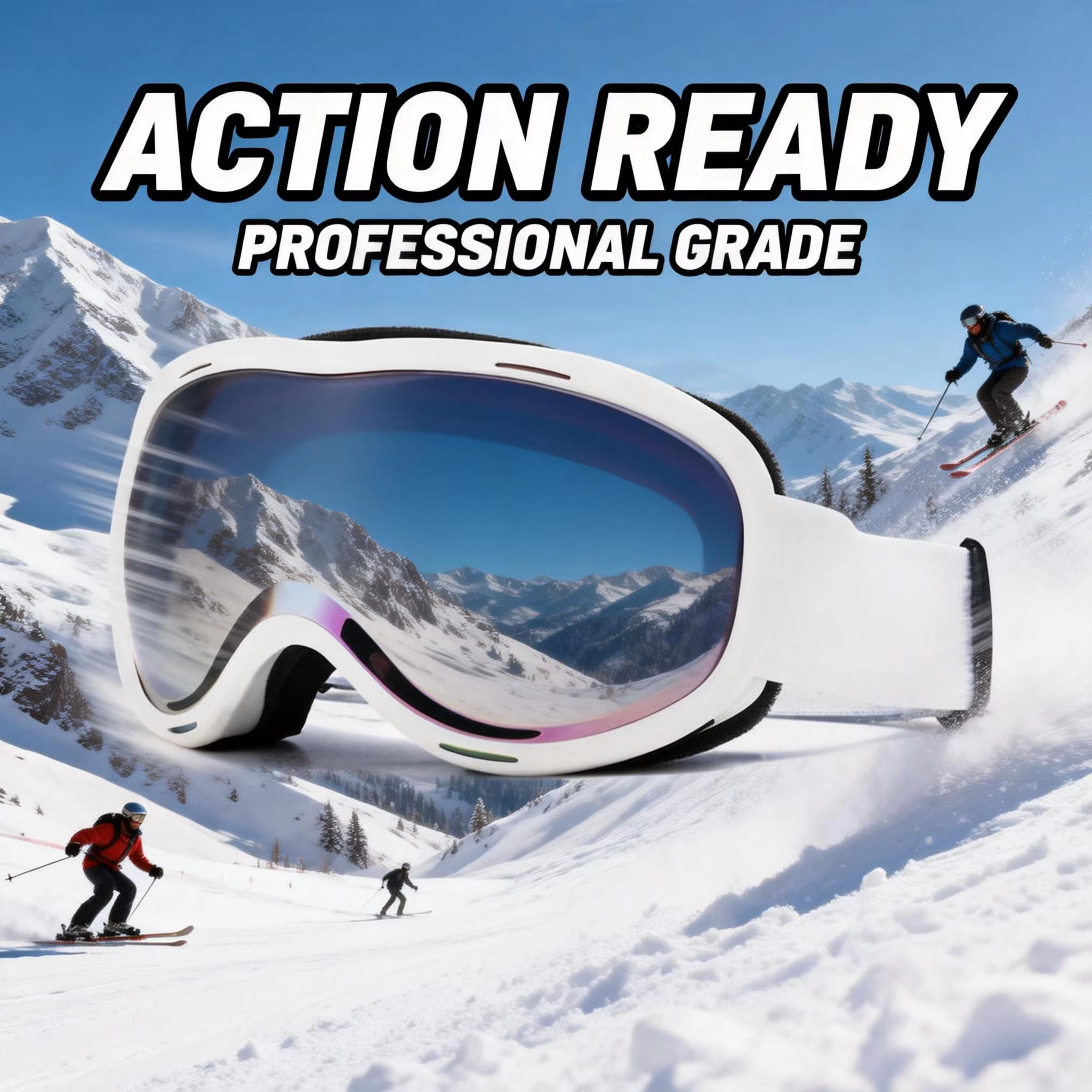 Gafas de esquí antivaho doble polarizadas – Protección UV para nieve - imagen 3