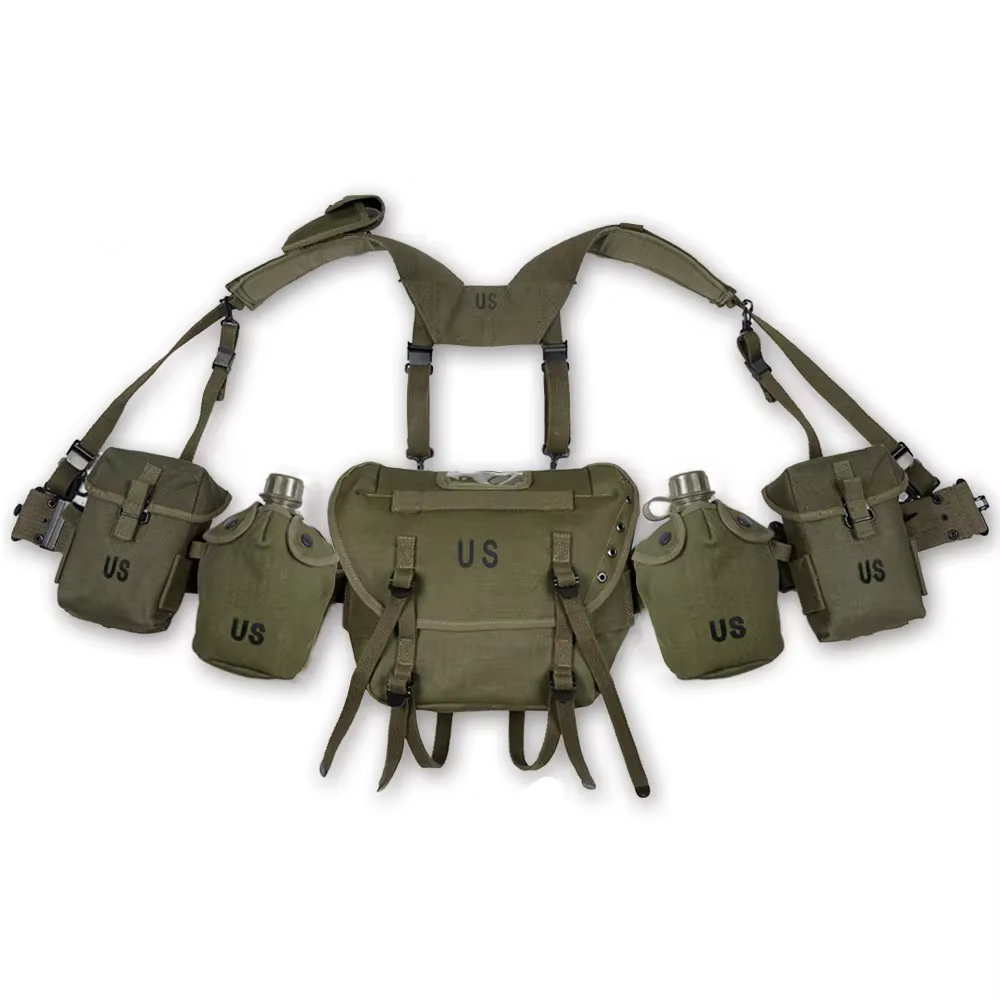 Réplica M1956 bolsa larga estilo militar WW2 coreano - imagen 5