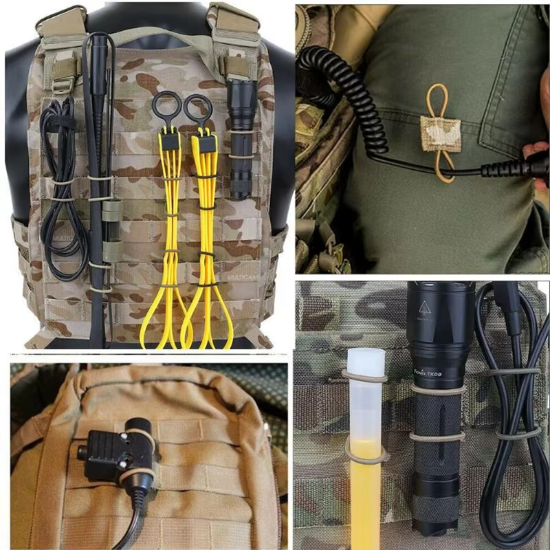 Accesorios Molle para Mochilas Tácticas: Clip, Cinta y Bolsa - imagen 3