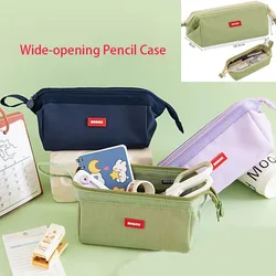 Estuche portabolígrafos minimalista con etiqueta para papelería