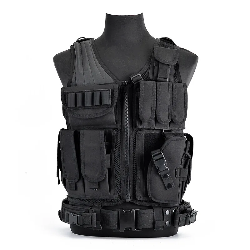 Chaleco táctico camuflaje exterior tejido resistente a desgarros - imagen 5