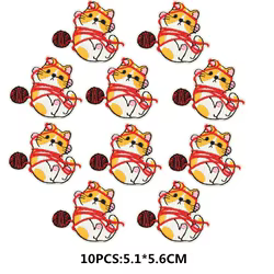 Parche bordado gato para ropa - plancha adhesivo de costura