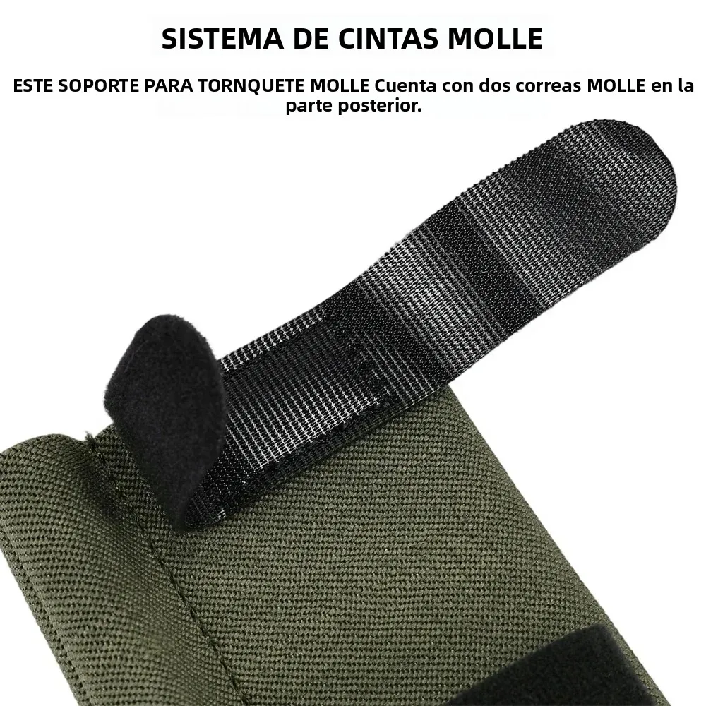 Soporte táctico torniquete funda elástica MOLLE para cinturón - imagen 3