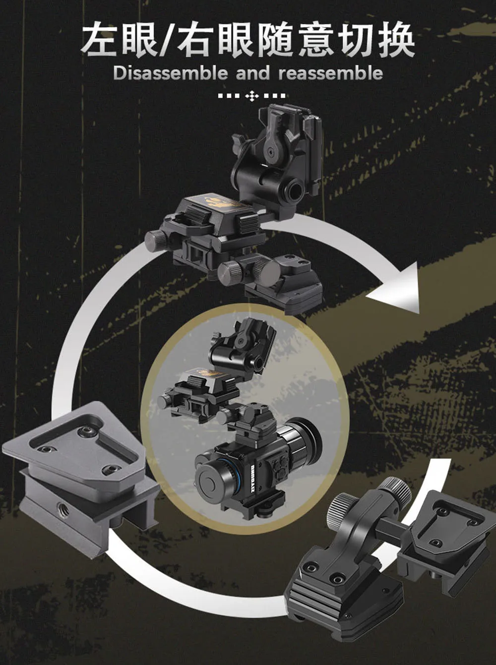 Adaptador de montaje para dispositivos de visión nocturna