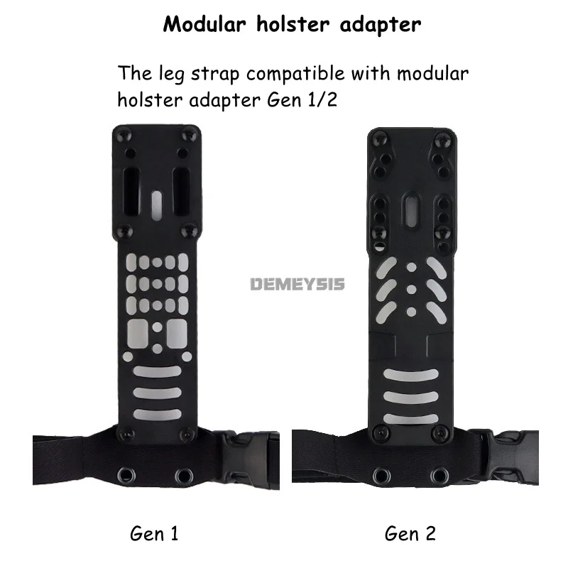 Accesorio táctico para funda de pistola con correa de muslo MOLLE - imagen 2