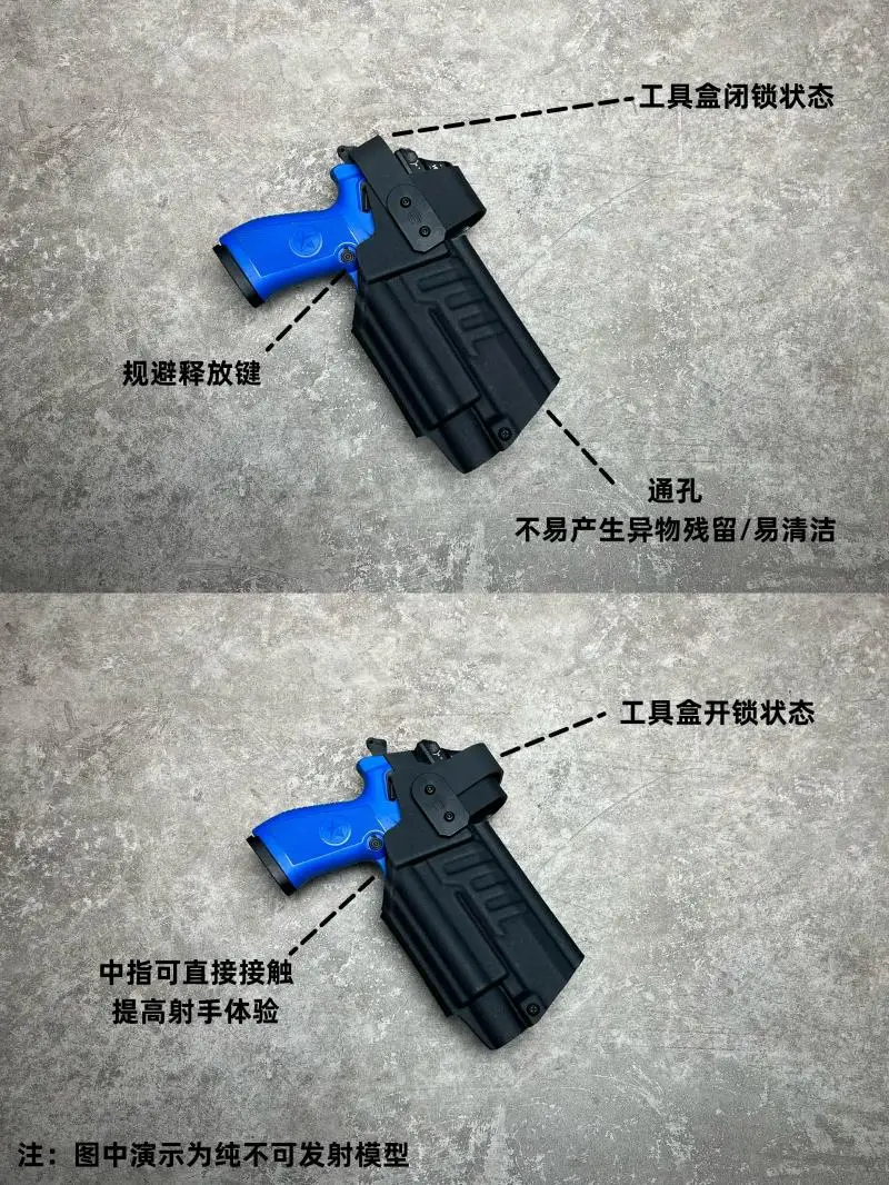 Componentes del kit de la funda Kydex