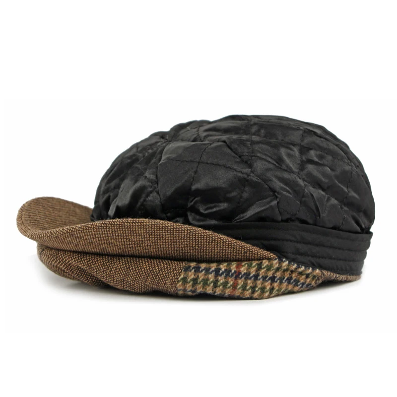 Gorra octogonal estilo newsboy de mezcla de lana con banda elástica - imagen 5