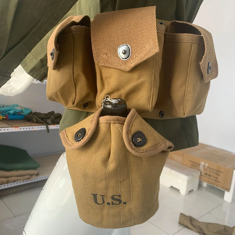 Mochila militar M36 lona WW2 réplica histórica - imagen 3