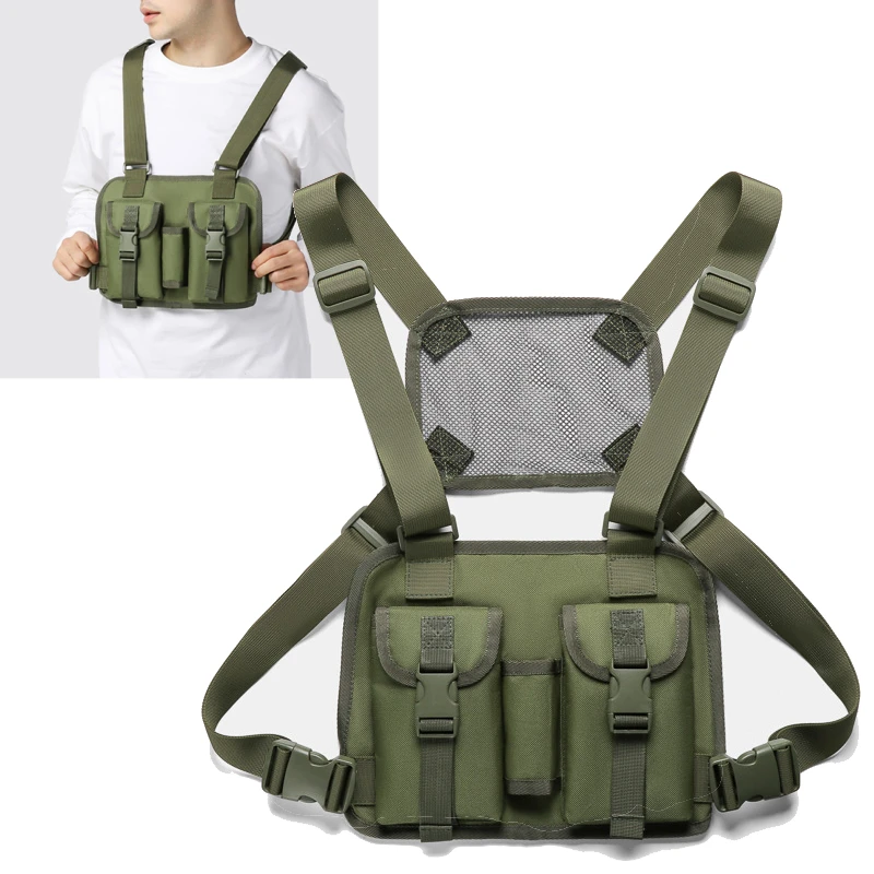Chaleco táctico MOLLE portacargas para caza y montaña - imagen 5