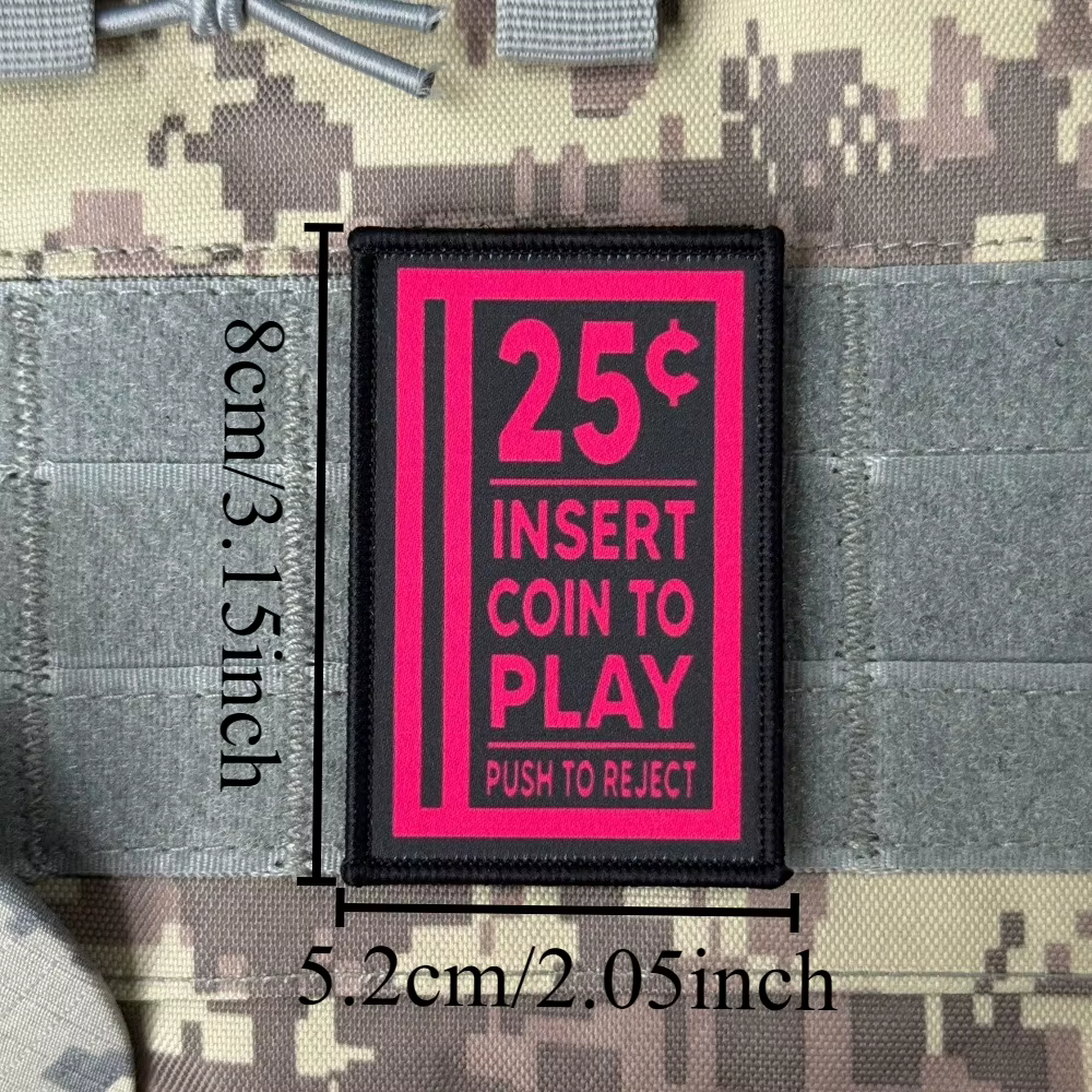 Parche táctico gancho y bucle para insignia moral militar