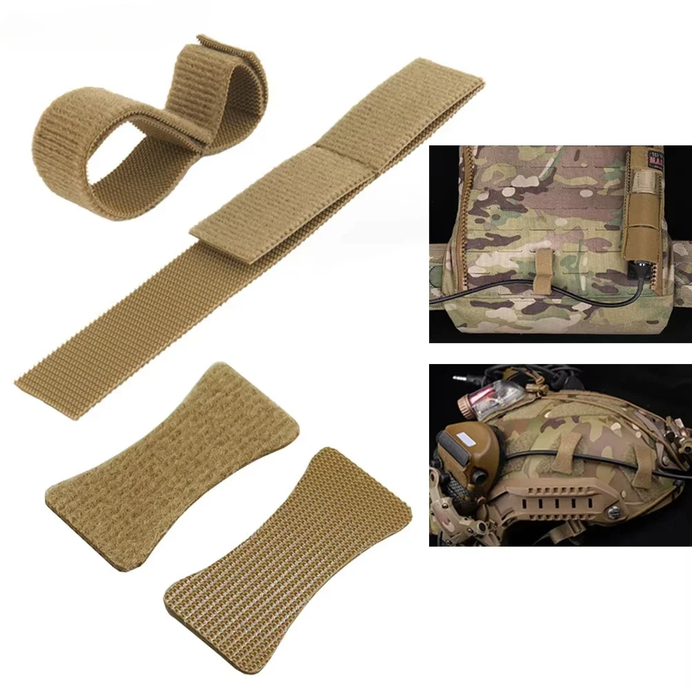 Organizador MOLLE para cables de casco y chaleco táctico