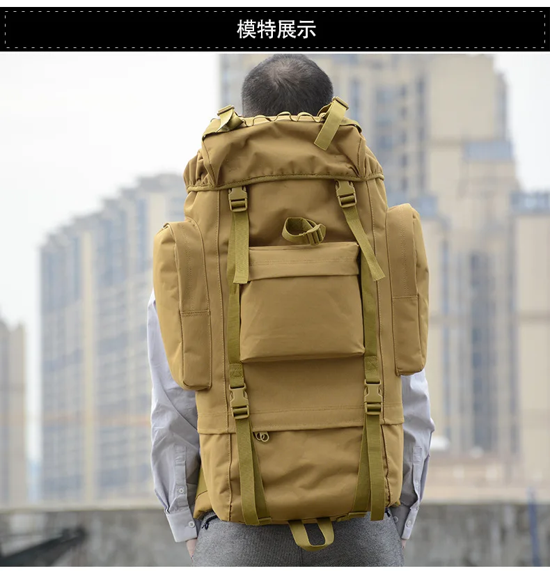 Mochila táctica impermeable camuflaje para senderismo y camping - imagen 2