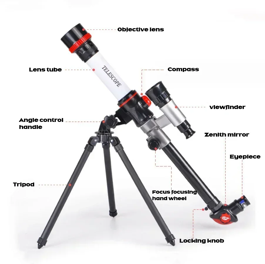 Telescopio Astronómico Portátil Alta Magnificación HD – Monocular para Principiantes - imagen 3