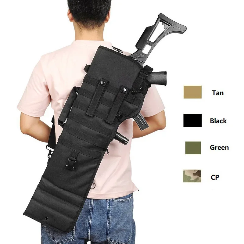 Funda táctica para rifle MOLLE: airsoft, paintball y escopeta - imagen 2