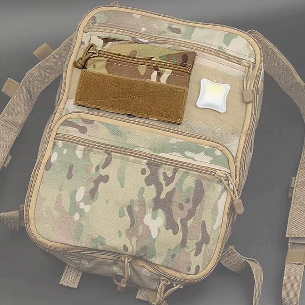 Bolsa táctica camouflage nylon 4x6 pulgadas con gancho bucle - imagen 3