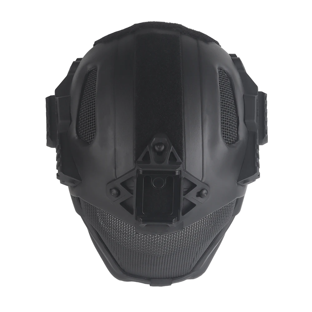 Casco táctico EVA ligero con malla de acero y visor para Airsoft - imagen 4