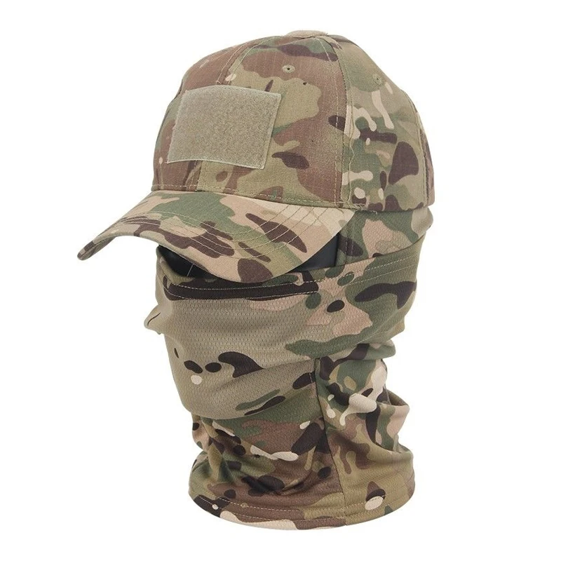 Gorra táctica camuflaje transpirable protección solar para pesca - imagen 2