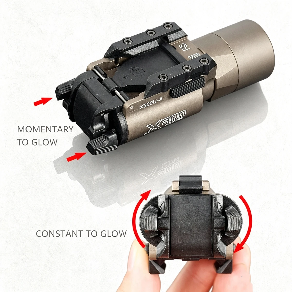 SureFire X300 Ultra: linterna táctica LED para pistola Glock - imagen 5