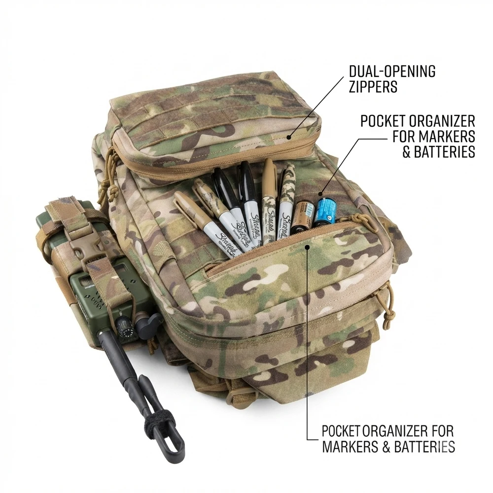 OPHIDIAN Chaleco táctico modular para Airsoft y combate, MOLLE - imagen 5