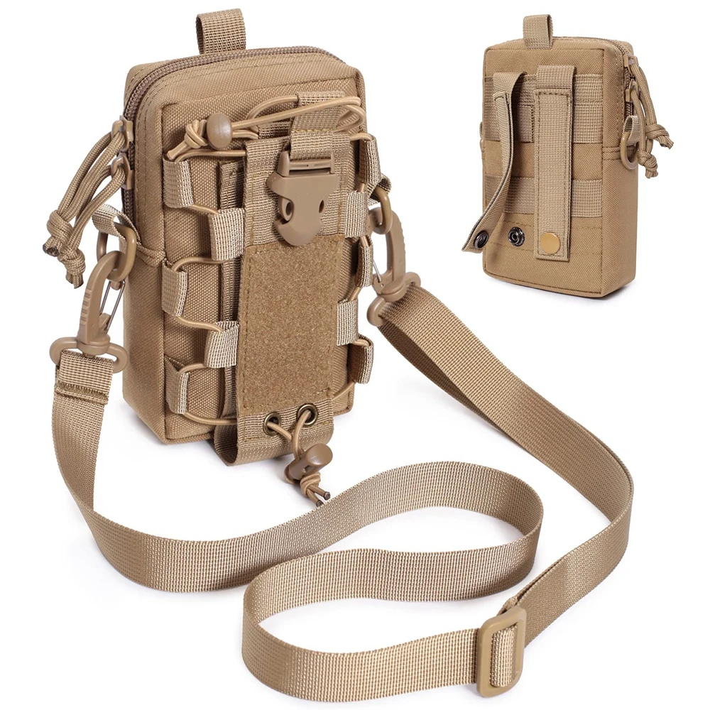 Riñonera táctica MOLLE EDC para móvil, porta botella y herramientas - imagen 5