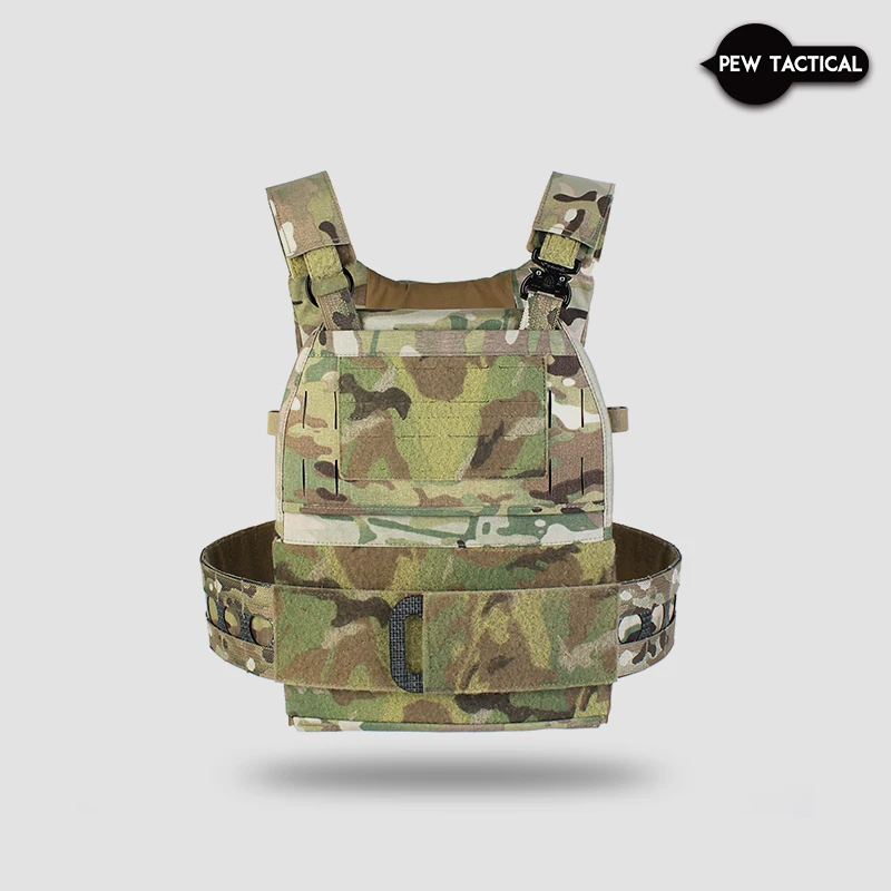 Portaplacas táctico Pew Tactical VT05, ajustable ligero para Airsoft