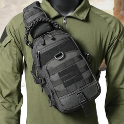 Riñonera táctica MOLLE Sling EDC para pecho y senderismo